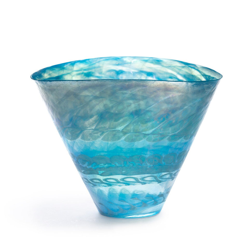 Amalfi Murano Glass Bowl-Fiore Verde