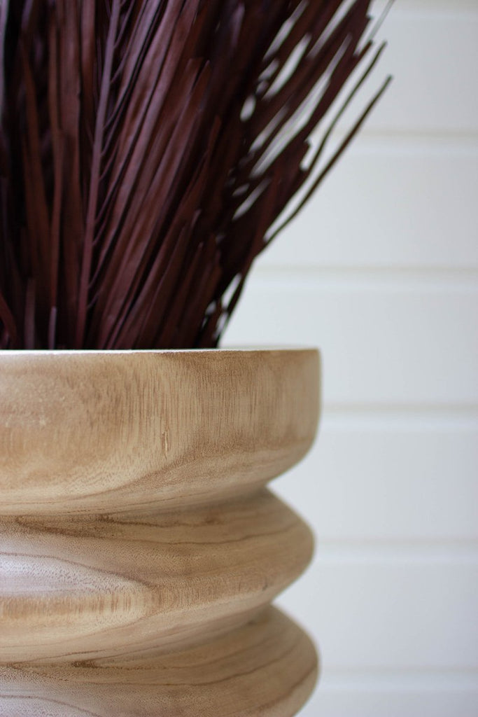 NATURAL WOODEN STOOL/PLANTER