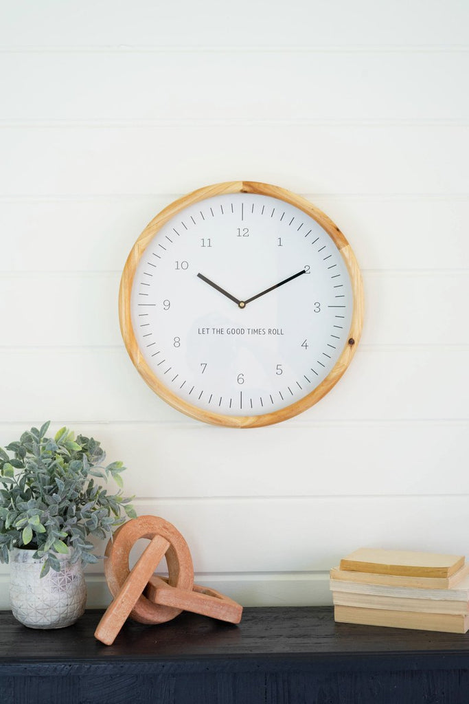 LET THE GOOD TIMES ROLL WALL CLOCK