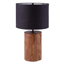 Matte Wood and Horn Lamps