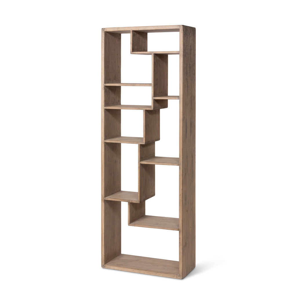 Geometric Wooden Etagere