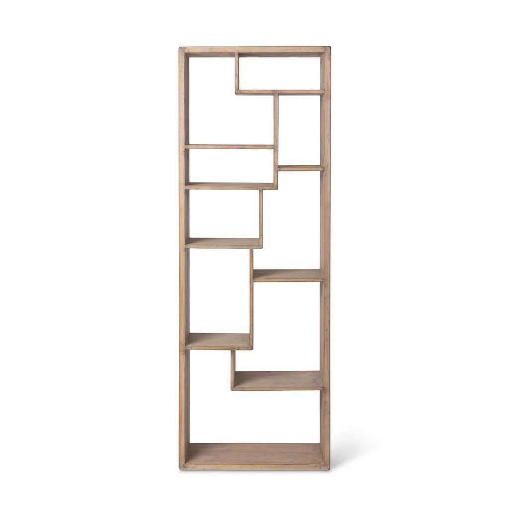 Geometric Wooden Etagere