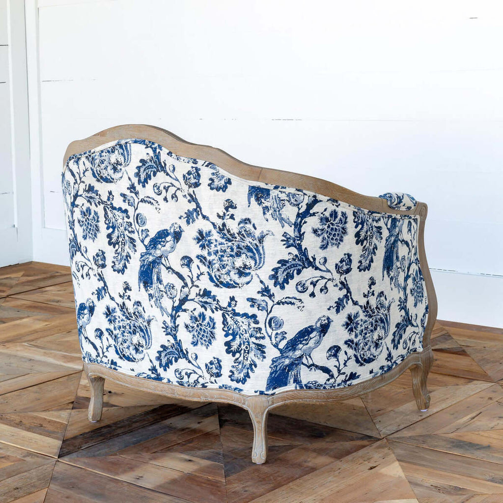 Bluebird Toile Settee