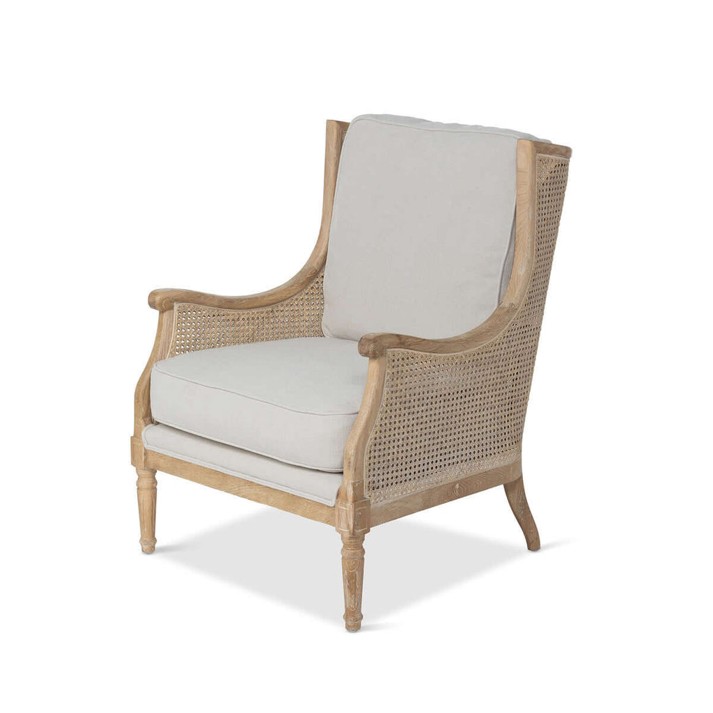 Monica Cane Back Wing Chair