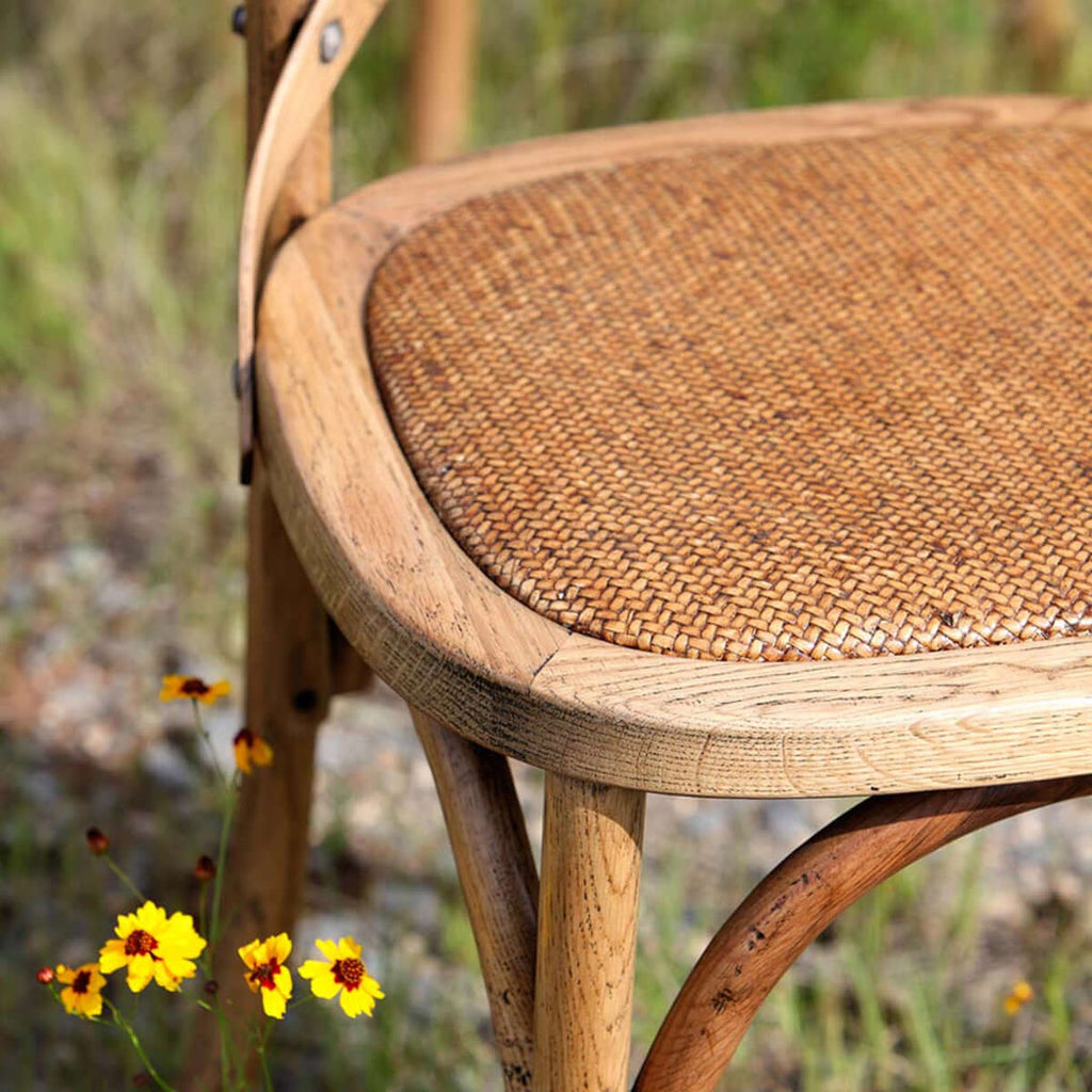 Wooden Cross Back Chair