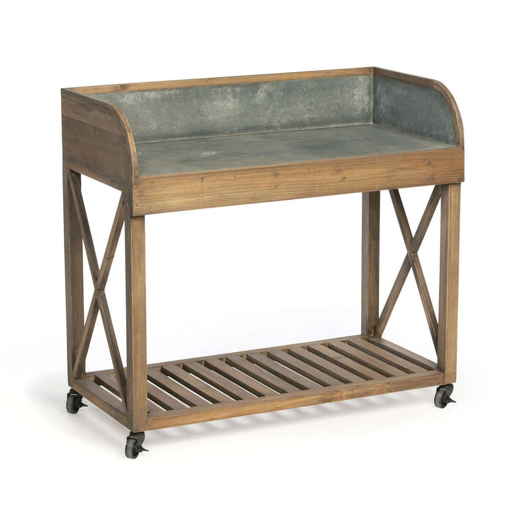 Zinc Top Potting Table