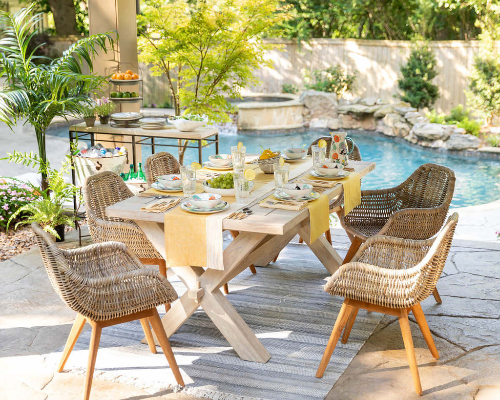 Teak Outdoor Clambake Table