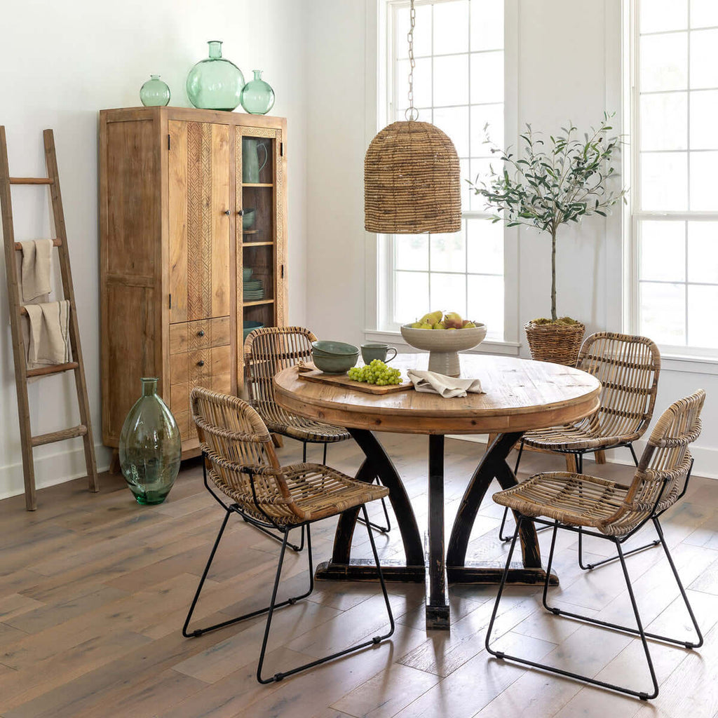 Elba Round Wood Dining Table