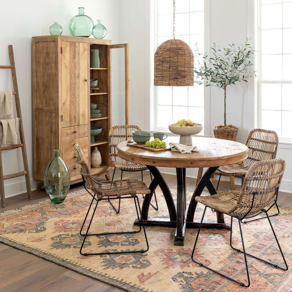 Elba Round Wood Dining Table