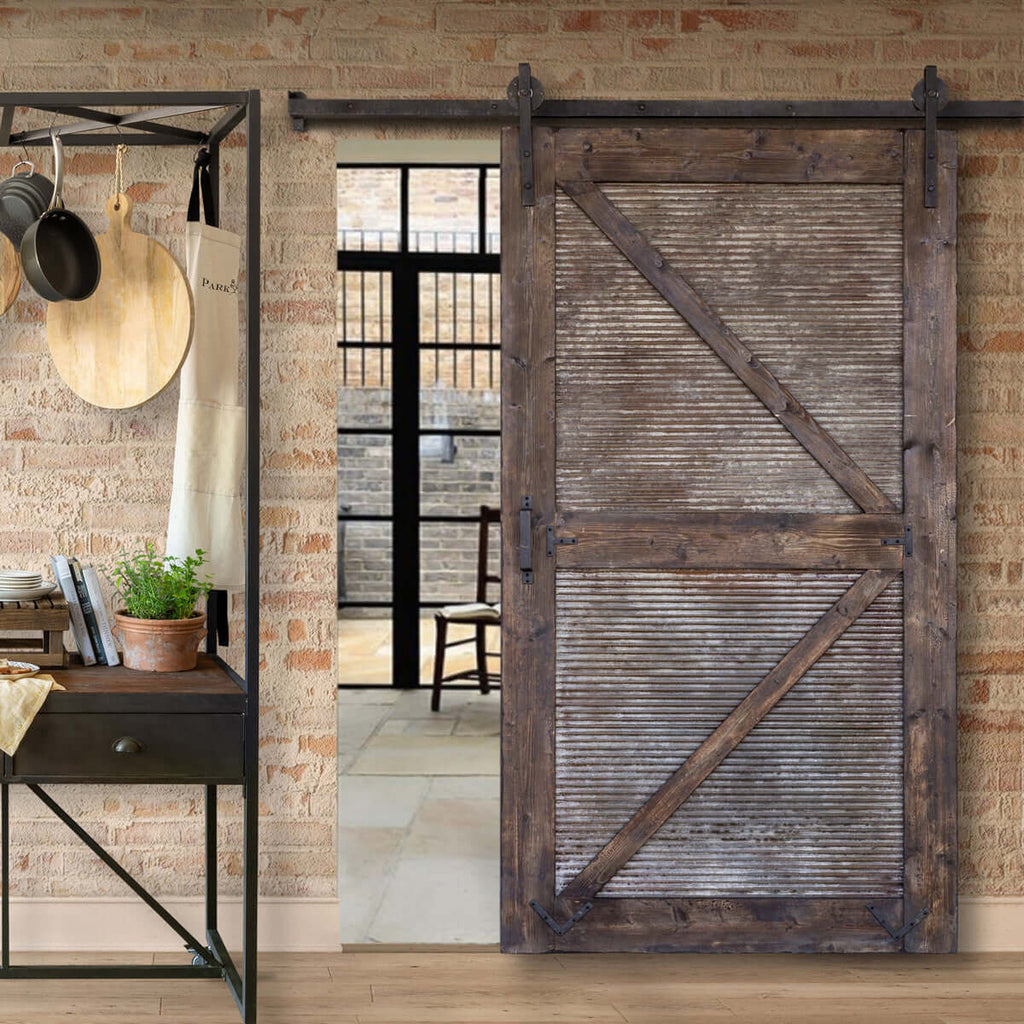 Sliding Barn Door with Rail Hardware