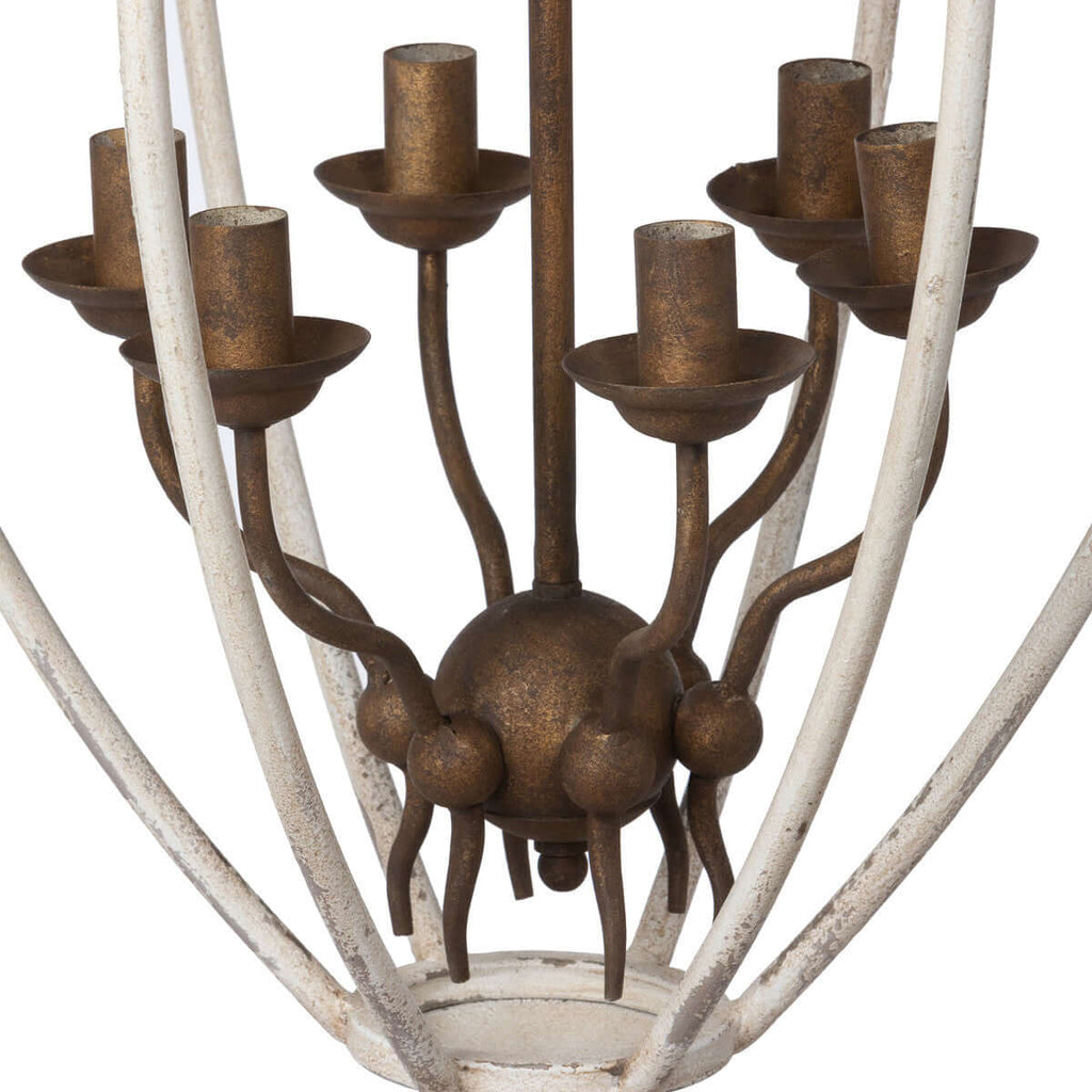 Gilded Folles Chandelier