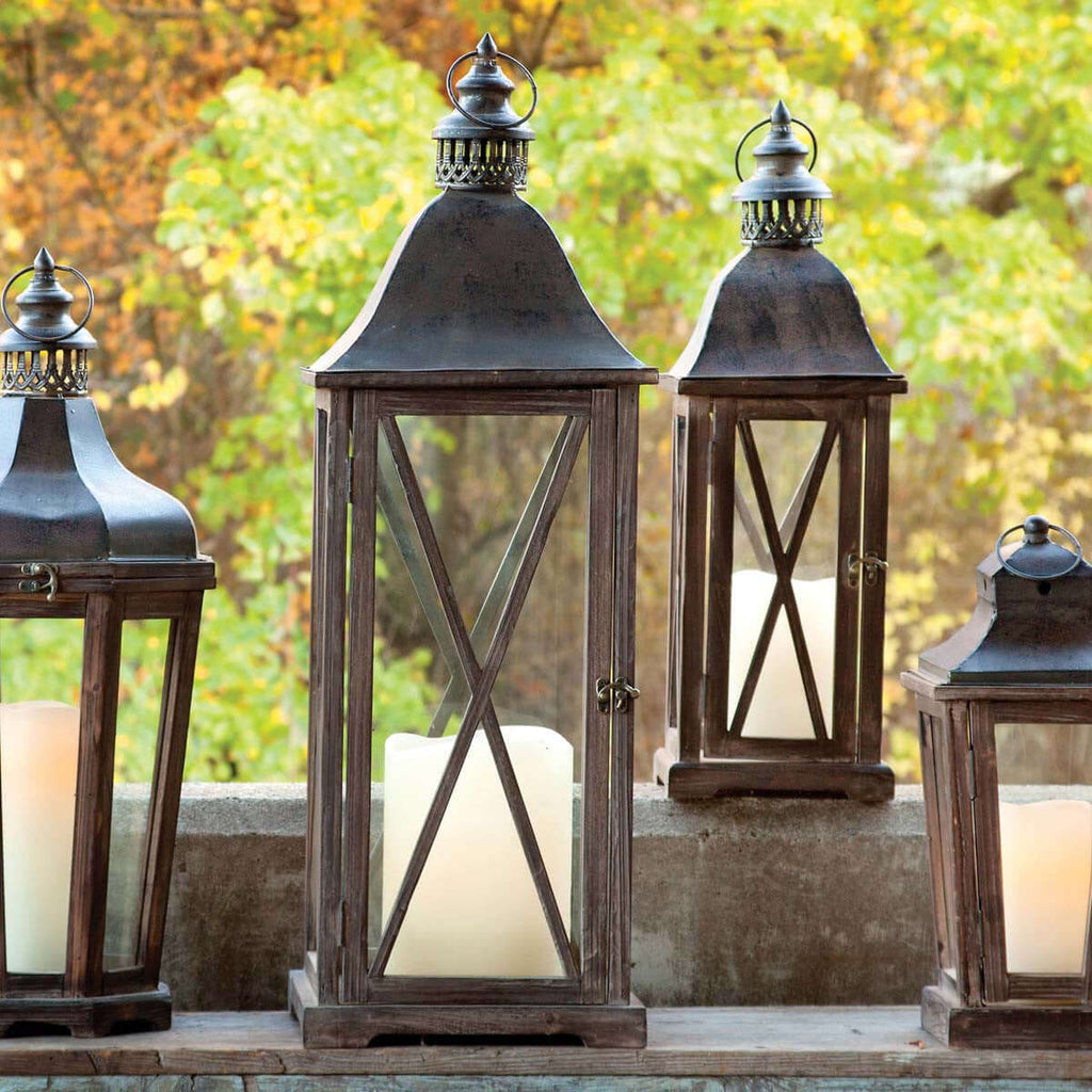 Country Club Lanterns, Set of 2