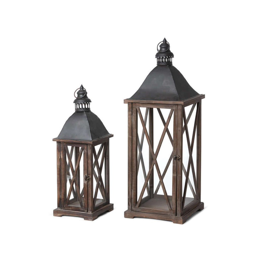 Country Club Lanterns, Set of 2