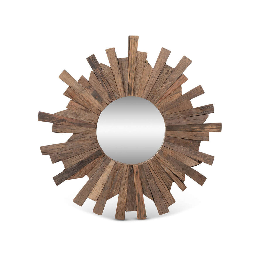 Railway Wood Starburst Mirror