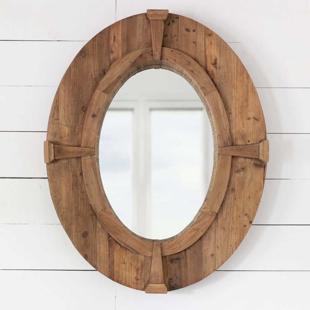 Oval Estate Window Frame Mirror