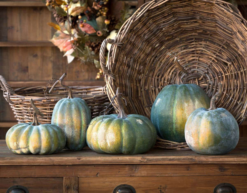 Early Green Pumpkin Collection, Set of 5