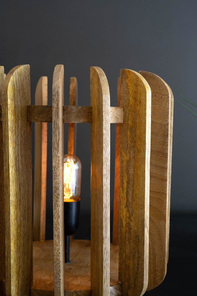 TABLE LAMP - WOODEN SLATS