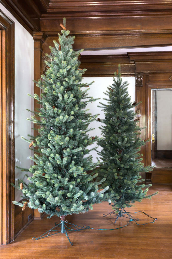 Park Hill Blue Spruce Slim Christmas Tree, 9'