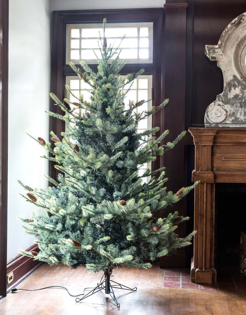 Park Hill Blue Spruce Christmas Tree, 7.5'