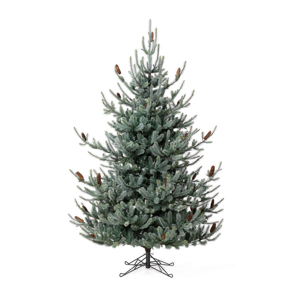 Park Hill Blue Spruce Christmas Tree, 7.5' Clear and Multi Lights